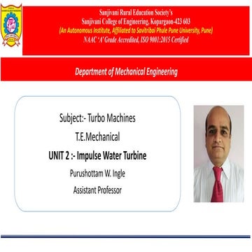 Details about pelton turbine slideshare