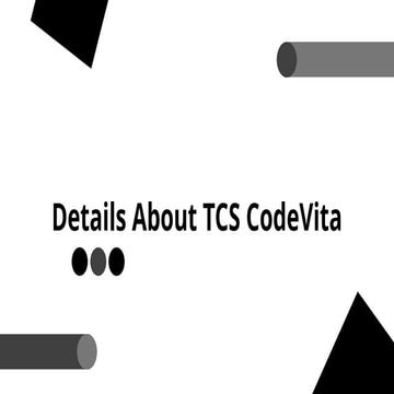 Details about TCS CodeVita.pptx and NQT Test | PPTX