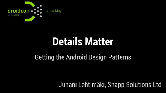 Details matter in ux