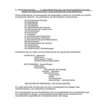 Detalle obras civiles