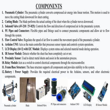 detd project engineering on pneumatic sheet cutter | PPTX