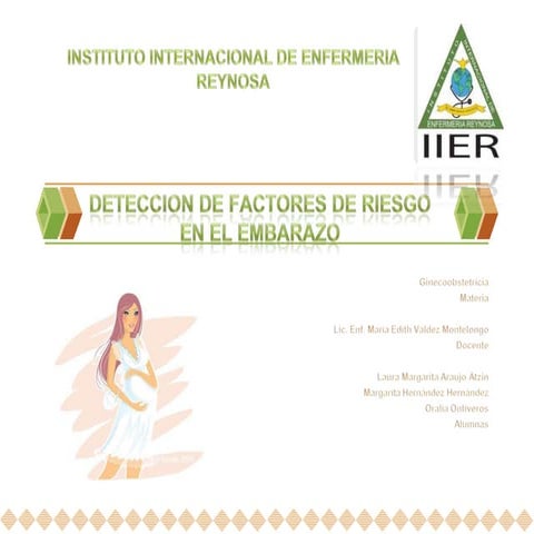 Deteccion de riesgos en el embarazo