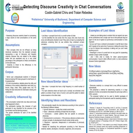 Detecting discourse creativity in chat conversations