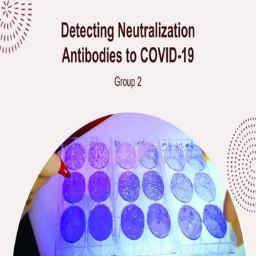 Detecting neutralization antibodies to covid 19