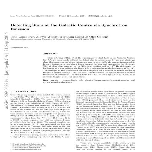 Detecting stars at_the_galactic_centre_via_synchrotron_emission