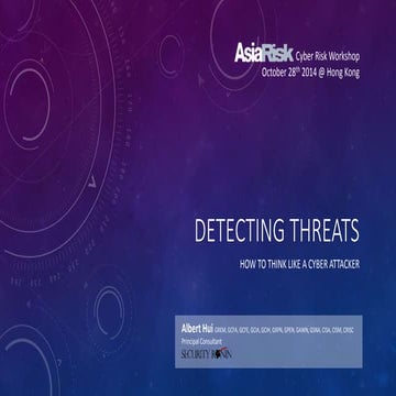 Detecting Threats - How to Think Like an Attacker