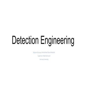 Comprehensive Detection Engineering: Building Proactive Cybersecurity ...