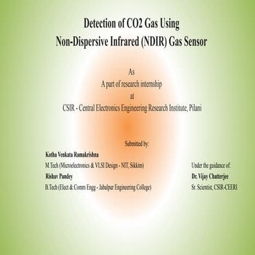 Detection of CO2 gas using NDIR gas sensor.pptx