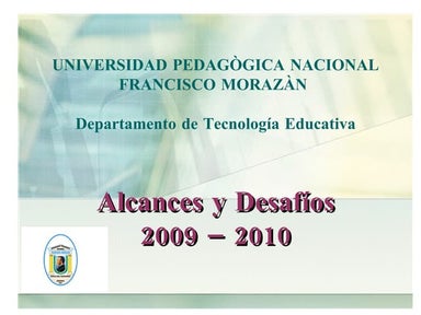 Alcances y Desafios 2009 al 2010