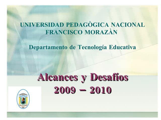 Alcances y Desafios 2009 al 2010