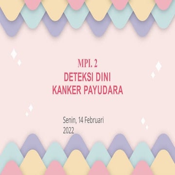 Deteksi Awal (Dini) Kanker Payudara Pada Wanita