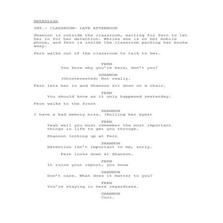 Detention | DOCX | Education