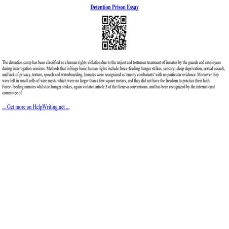 Detention Prison Essay | PPT