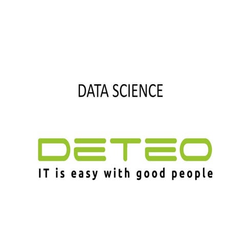Deteo. Data science, Big Data expertise 