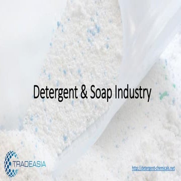 Detergent industry