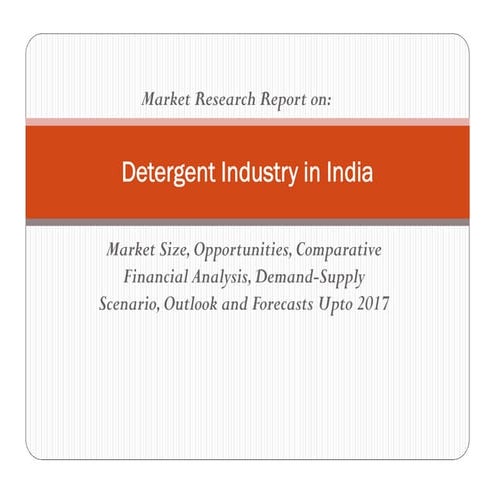 Detergent industry in India