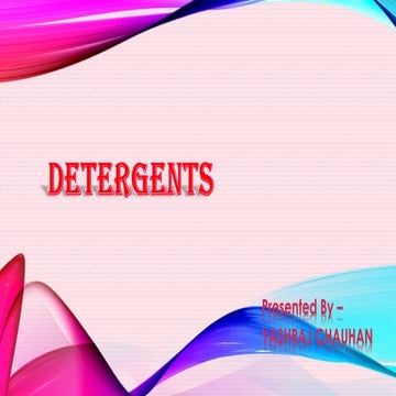 Detergents