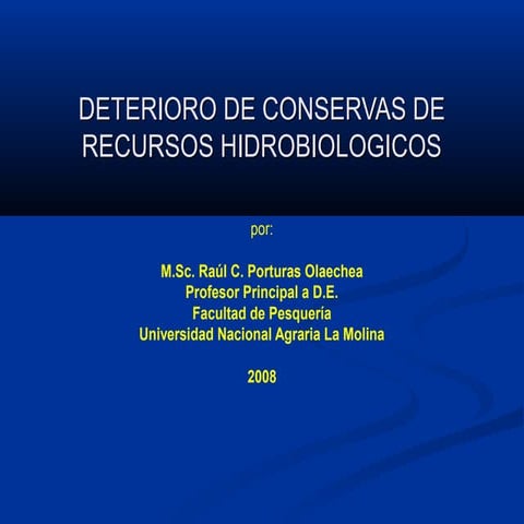 Deterioro de conservas