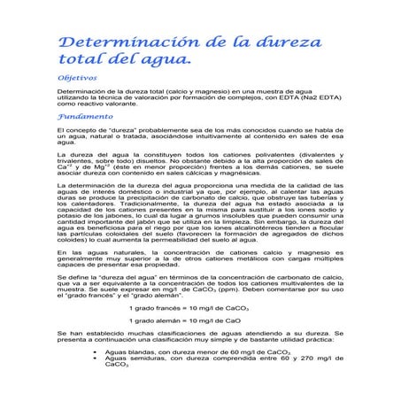 Determinación de dureza del agua paloma arjona