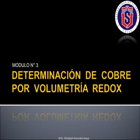 Determinacion de Cu por volumetria redox