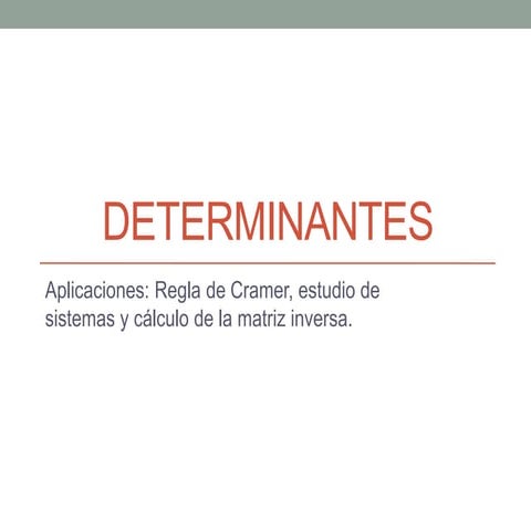 Determinantes