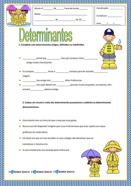 Determinantes ficha