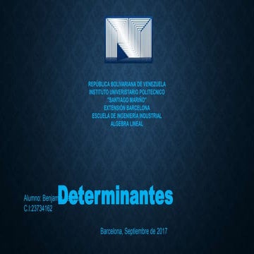 Determinantes presentacion benjamin