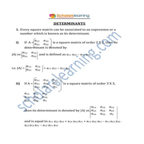 Determinants
