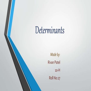 Determinants