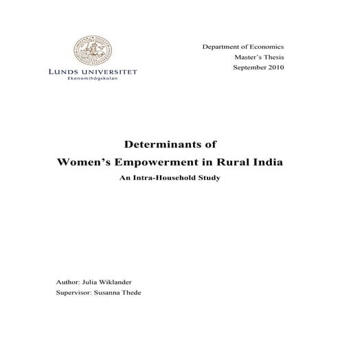 Determinants of-women-s-empowerment-in-rural-india-an-intra-household-study