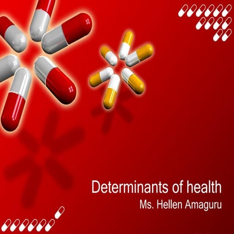 Determinants of health as used in community health nursing