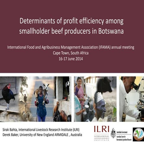 Determinants of profit efficiency among smallholder beef producers in Botswana