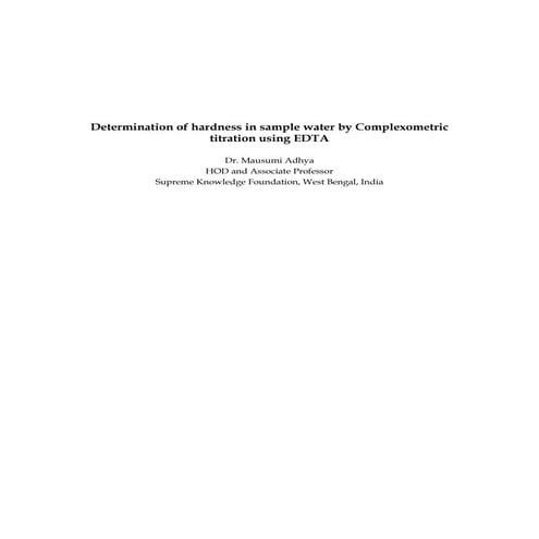 Determination of hardness in water .pdf