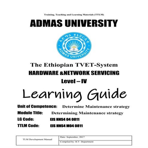 Determine Maintenance strateg.docx