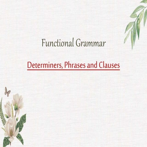 Determiners
