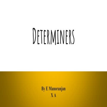 Determiners