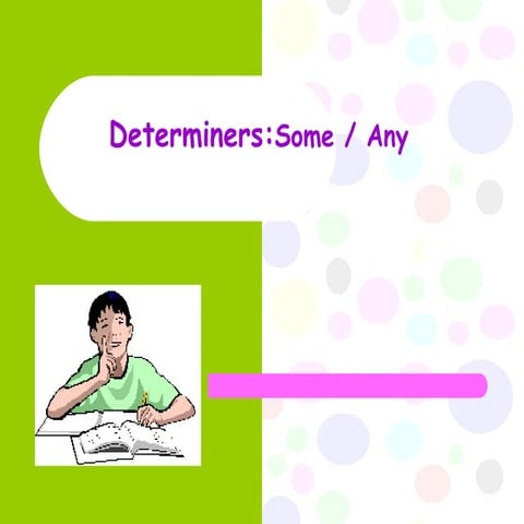 Determiners1 (some & any)