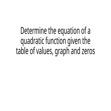 Determine the equation of a quadratic function.pptx