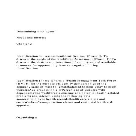 Determining Employees’ Needs and InterestChapter 2.docx