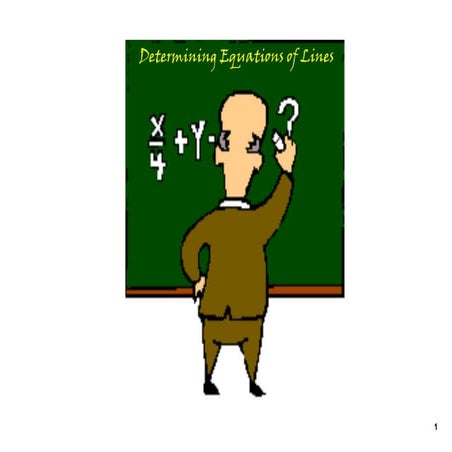 Determining Equations Of Lines Nov 20