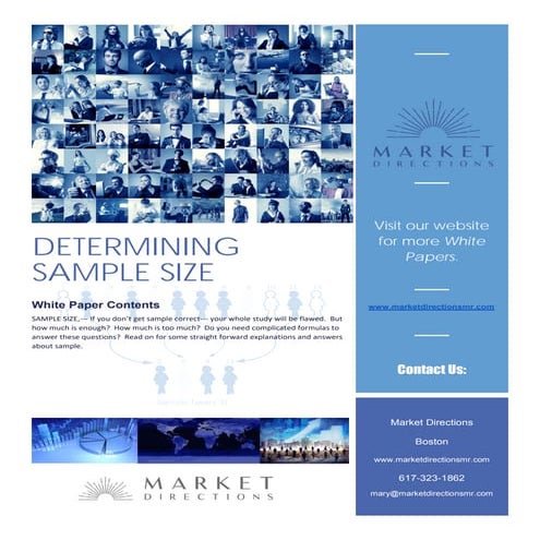 Determining sample size