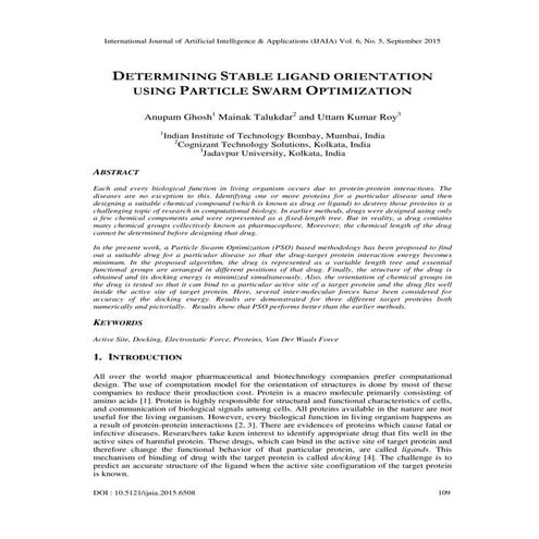 Determining stable ligand orientation