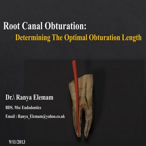 Determining the optimal obturation length | PDF