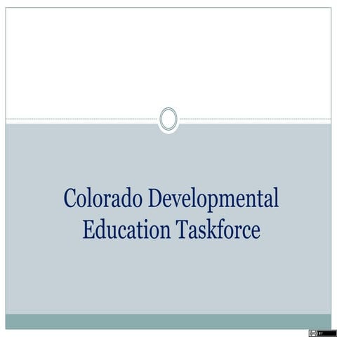 Developmental Education CCCS for NADE 2013