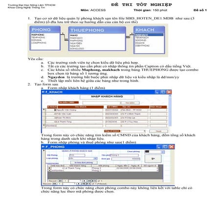 Đề thi Access mới nhất 2014 - Part 3