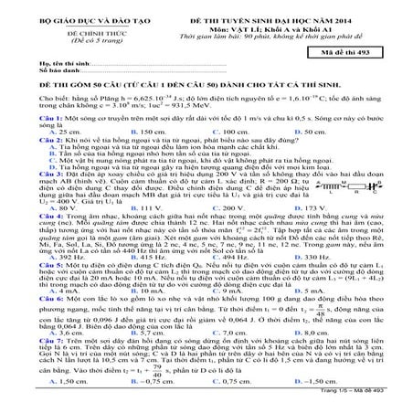 De thi vat ly a a1 dh2014 m_493