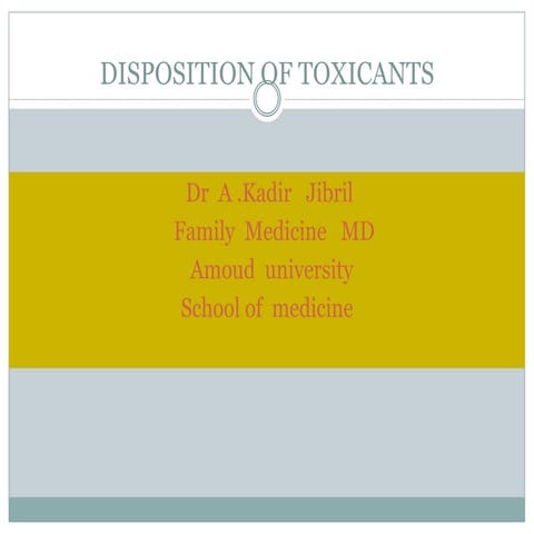 detoxicants and carcinogens toxicology.ppt