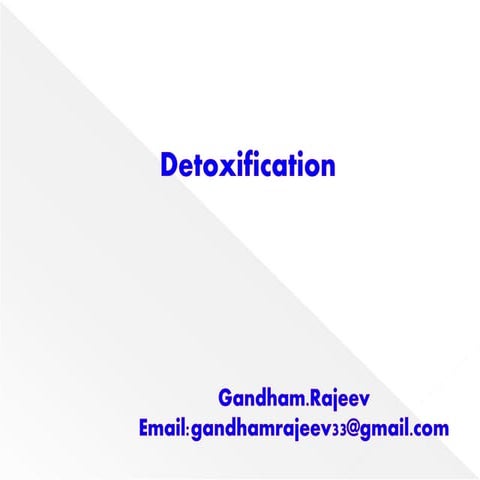 DETOXIFICATION