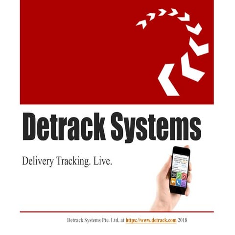 Vehicle Tracking & Proof Of Delivery (POD) Solution By Detrack | PPTX