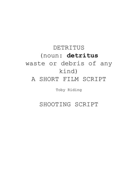 Detritus script sample | PDF